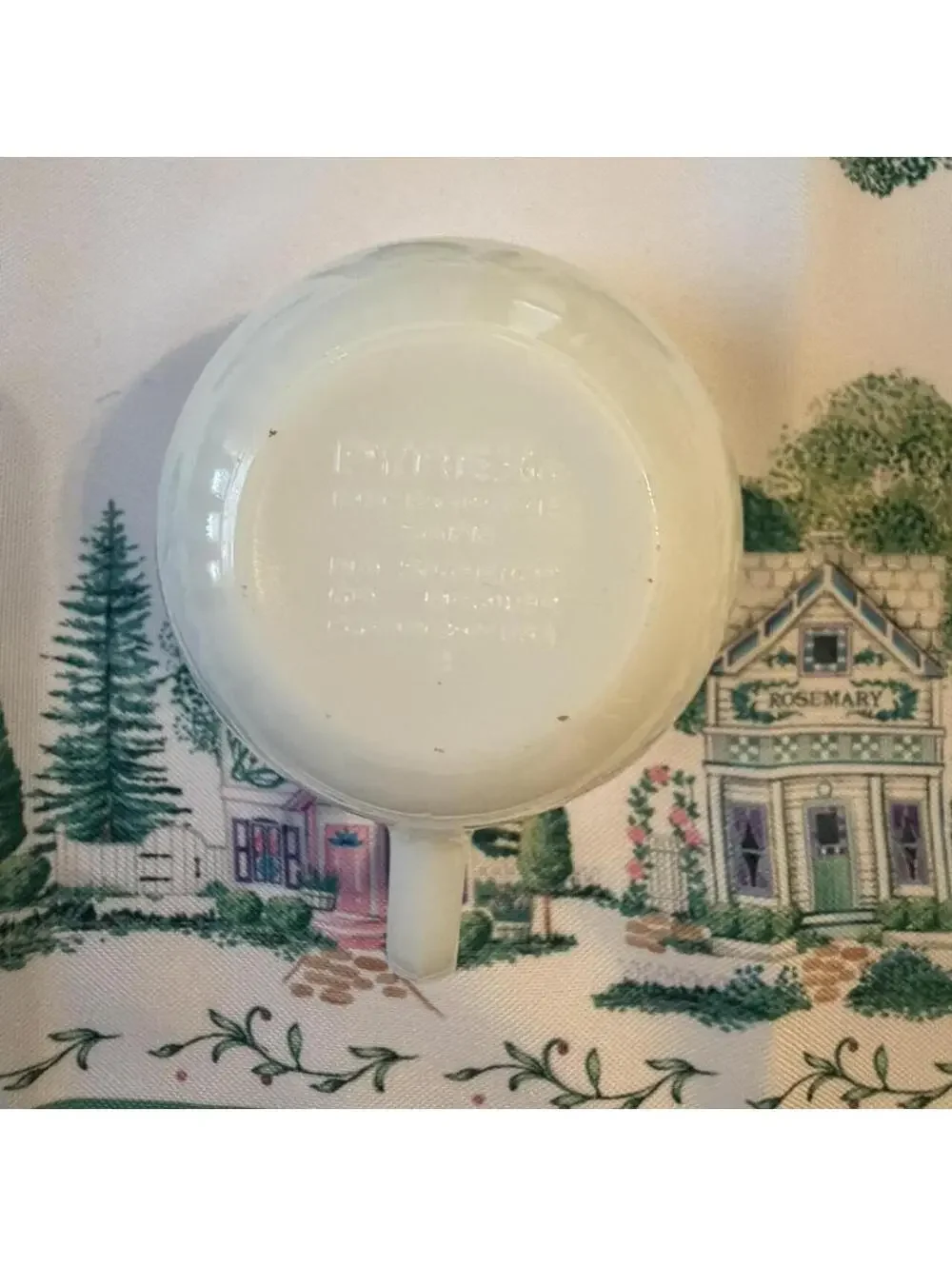 Pyrex White and Cream Tea Cup